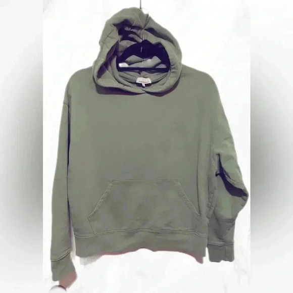 We wore  what green oversized Long sleeve casual hoodie L - Picture 2 of 6